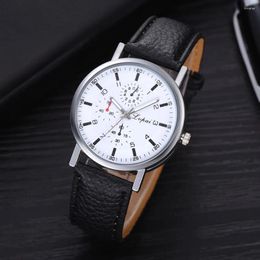 Wristwatches Simple Stainless Steel Watches Leather Belts Quartz Men Watch Clock Male Fashion Business Wristwatch Relogio Masculino 2024