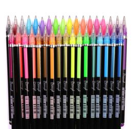 48 Colour Gel Pen Flash Pen Colouring Pastel Fluorescent Metal Colour Office Student Art Painting Graffiti Creative Stationery3460675