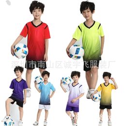 New Suit Childrens Short Sleeve Jerseys Primary Football School Uniform