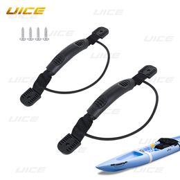 Kayak Handles Replacement Kayak Carry Handles Rubber Canoe Boat Side Mount Paddle Park With Bungee Cord Accessories