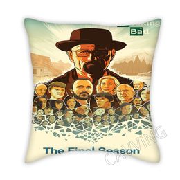 Breaking Bad 3D Printed Polyester Decorative Pillowcases Cover Square Zipper Pillow Case Fan Gifts Home Decor