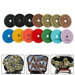 1PC 4 Inch 100mm Dry/wet Diamond Floor Polishing Pads For Granite Polishing Tool For Processing/ Repairing 50-3000#