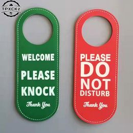 1pc Bulletin Board Double-sided Make Up Room Cleaning Label Door Hanger Tags Do Not Disturb Signs Door Knobs Hanger Pendant