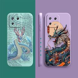 Case For Xiaomi PCOO F3 F4 F5 M3 M4 M5 X3 X4 X5 MIX 3 4 Black Shark 5 GT Pro 4G 5G Case Funda Cqoue Shell China's Mighty Dragon