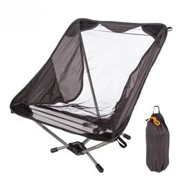 Travel Ultralight Folding Chair Outdoor Camping Portable Picnic Fishing Seat Leisure Fishing Festival Beach Chair Furniture 240409