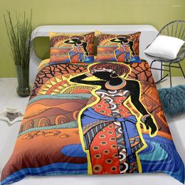 Bedding Sets Bohemian Set For Girls Kids Adult African Black Girl Duvet Cover Ancient Ethnic Blanket/Comforter Cover&Pillowcases