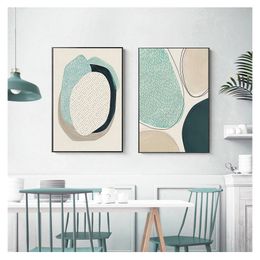 Poster Wall Art Canvas Painting Nordic Posters Art Prints Wall Pictures For Living Room Home Decor Dot Abstract Line Color block