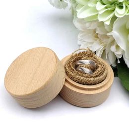 Party Decoration 67JE Rustic Wedding Wooden Ring Box Jewellery Trinket Storage Container Ho