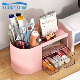 1PC Transparent Drawer Storage Baskets Creative Children Student Office Capacity Desk Ornaments Stationery Home Storage Drawers
