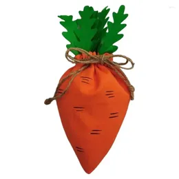 Christmas Decorations Easter Carrot Drawstring Bags For Treats Portable Party Favour Bag Birthday