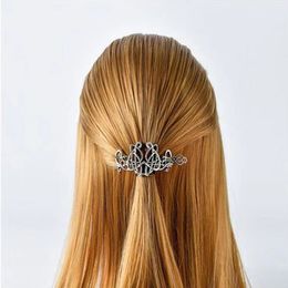 Silver Celtic Hairpins Knot Hair Slide Metal Viking Hair Clips Hair Barrette Vintage Hair Stick Women Girls Hair Accessories