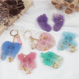 Anniversary Foot Love Pendant Keychain Mirror Silicone Mould DIY Crystal Epoxy Resin Mould