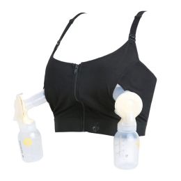 Breastpumps Maternity Bra For Breast Pump Hands Free Breast Pump Bra Plus Size Adjustable Front Zipper Breastfeeding Bra Special Nursing Bra