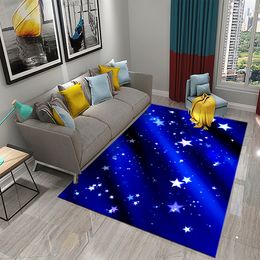 Star Carpet Space Galaxy Area Rug for Living Room Coffee Chair Bedroom Bathroom Entrance Non-slip Rug Carpet for Home Decor