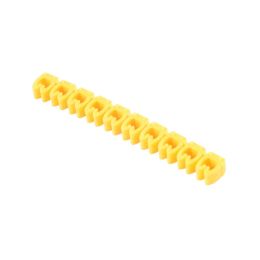 100/150 Pcs Cable Markers Colourful Yellow C-Type Marker Number Tag Label For 2-8mm Wire Network Cable for Cat5e Cat6 Type