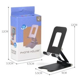 2024 NEW NEW Metal Desktop Tablet Holder Table Mobile Foldable Extend Support Desk Cell Phone Holder Stand for IPhone IPad Adjustable