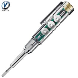 DC12-24V AC24-250V Mini Voltage Tester Pen LED Circuit Indicator Power Detector Tester Electric Screwdriver Probe Test Tools