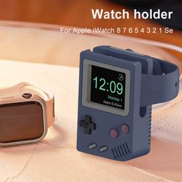 Desk Holder Bracket For Apple Watch Series 8 7 6 5 4 3 2 1 SE Silicone Charger Stand For iWatch 8 7 6 5 4 3 2 1 SE Accessories