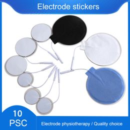 10pcs Electrode Stickers For EMS Nerve Muscle Stimulator Electrodes Physiotherapy Massager Machine Silicone Gel Electrode Pad