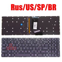 Keyboards Spanish US Rus Brazil Keyboard For Acer Predator Helios 300 G3571 G3572 G357272YF PH31751 PH31551 PH31752 NK.I1513.053