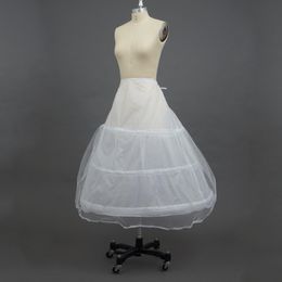 Tixlear Women Crinoline Petticoat 3 Hoops Skirt Elastic Half Slip A Line Underskirt for Wedding Ball Gown Bridal Dress