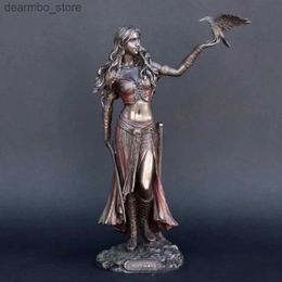 Arts and Crafts oddess Imitation Copper Statue Resin Handicraft Home Decoration L49
