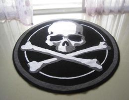 Hand Hooked Halloween Scary Skull Mat Living Door Mats Carpet Supplies Embroidered Porch Doormat Floor Rug Home Decoration Festiv6056164