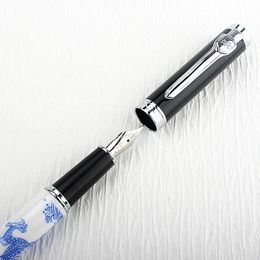 Jinhao 8802 High Quality Ceramic Fountain Pen Student School Stationery Supplies Calligraphy Writing Pens F Nib Ink Pen