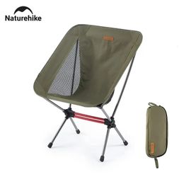 Camping Moon Chair Lightweight Portable Aluminium Alloy Seat Folding Backpack Chair Outdoor Hiking Fishing Beach Chair 240329