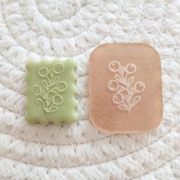 PLA Environmental Degradable Material Earring Clay Mould A Variety of Flowers and Grass Patterns Polymer Clay Cutting Mould