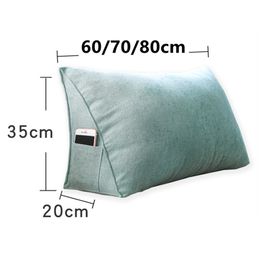 Headboard Wedge Pillow Bed Sofa Rest Reading Pillow Bolster Triangular Pillow Sitting In Bed-Backrest Positioning Support Pillow