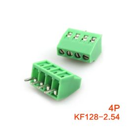 100pcs KF128 2P 3P 4P 5P 6P 2.54MM Pitch PCB Screw Terminal Block Splice Terminal KF128-2.54 Splice Terminal Connector