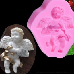 Angel Shape with Wing Silicone Mould Fondant Cake Decorating Tools Chocolate Gumpaste Moulds Sugarcraft Kitchen Baking Accessories