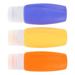 Storage Bottles 3 Pcs Travel Shampoo Lotion Container Toiletry Containers Size Empty Toiletries Refillable