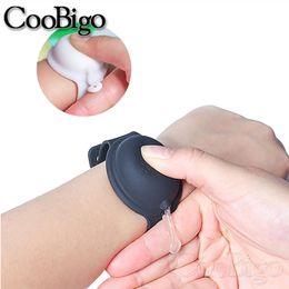 1pcs Silicone Wristband Hand Sanitizer Dispenser Portable Disinfectant Liquid Soap Squeezy Strap Adult Kid Outdoor Supplies