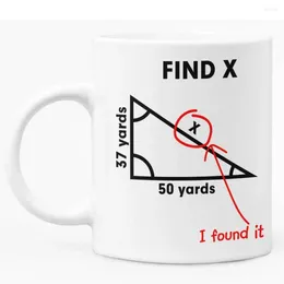 Mugs Funny Math Geometry Mug / Teacher 11Oz White Ceramic Coffee Gift