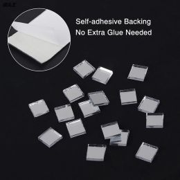 Self-Adhesive Real Glass Craft Stickers Reflective Glass Tape Mini Mirror Mosaic Tiles For Making DIY Hand Crafts Home Decor