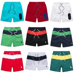 Designer Summer small Mens horse embroidery shorts casual thin Quick Drying SwimWear Quick drying mesh fabric Beach short