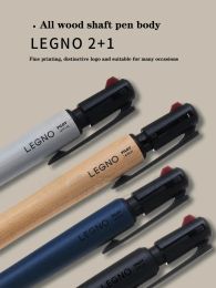 Japan Pilot Multifunctional Modular Pen LEGNO 2+1 Original Wood Handle Wooden Barrel Gel Pen 0.7mm Mechanical Pencil 0.5mm