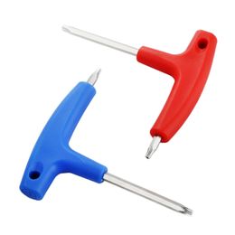 1Pc T20 T25 Blue/red Dual-use Golf Wrench Spanner Tools Hex Wrench Box End Wrench for Golf Shaft Adapter Sleeve Screws T-type