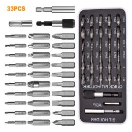 6/22/33Pcs Damaged Screw Extractor Drill Bit Set Stripped Screw Extractor Kit for BrokenBolt Extractor All-Purpose with Magnetic