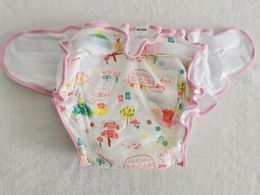 Adult Printed snail cloth pant /Cloth diaper with padding inside