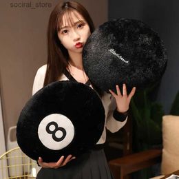 Stuffed Plush Animals Nice Simulation Billiards 8 Ball Plush Pillow Stuffed Soft Toy Eight Pool Players Home Decor Indoor Sport Creative Gift L411