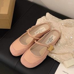 Slippers Women Wear Pink Sandals For Summer With A Soft Fairy Style French Flat Shoes