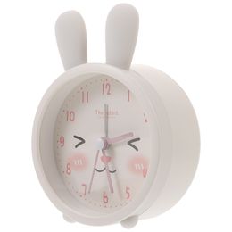 Clock Alarm Light Kids Night Bunny Travel Cute Table Desk Kitten Clocks Rainbow Girl Portable 12 S Bedroom Ages Lovely Aesthetic