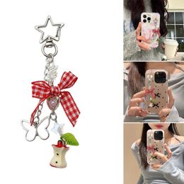 Keychains Stylish Bowknot Bag Charm Portable Phone Straps Chain Keychain Fashionable Accessory For And