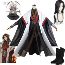 Anime Costumes The Scum Villains Self-Saving System Anime Luo BingHe Cosplay Costume Ancient Costume Cosplay Wig Shoes Prop For Halloween Wome 240411