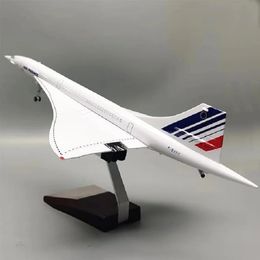 50CM 1 125 Scale Plane Concorde Air France British Airline Air Force One Model Aeroplane Toy Resin Airframe Aircraft Gift Display 240407