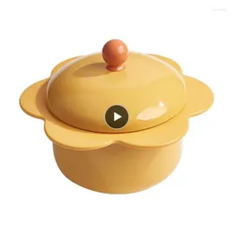Bowls Heat Preservation Soup Rice Portable With Lid And Spoon Students Container Tableware Fruit Salad Bowl Cute