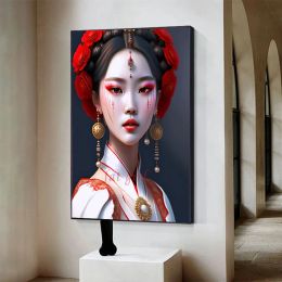 Diamond Mosaic Painting Pretty Oriental Girl Cross Stitch Kit Woman Full Square Chinese Style Embroidery Portrait Home Decor S34
